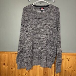Quiksilver Men's‎ Sibert Crew Neck Sweater Multi-Color Grays Xlg